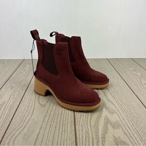 Sorel Women's Hi-Line Heel Chelsea Boots US6.5 Spice, Tawny Buff $190